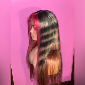 26” Luxury Custom Patterned Lace Frontal Wig | Zebra Stripe & Cheetah Print
